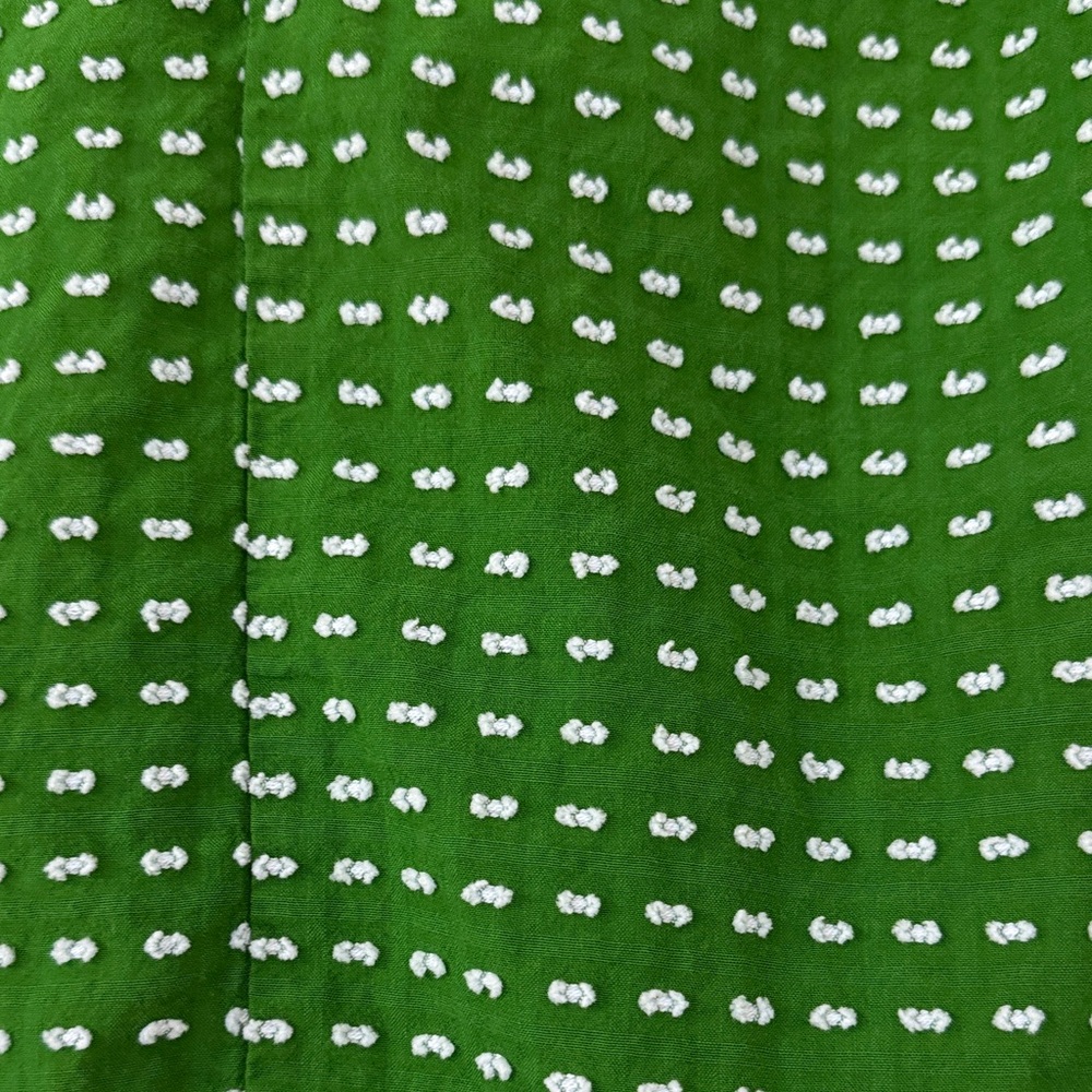 kate spade X Target Green Puff-Sleeve Tie-Front Blouse - Picture 7 of 8